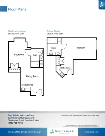 Floorplan of Brookdale West Ashley, Assisted Living, Memory Care, Charleston, SC 1