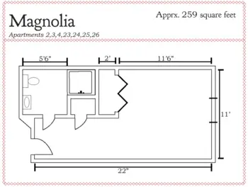 Floorplan of Country Cottage - Corinth, Assisted Living, Corinth, MS 2