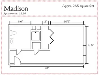 Floorplan of Country Cottage - Corinth, Assisted Living, Corinth, MS 3
