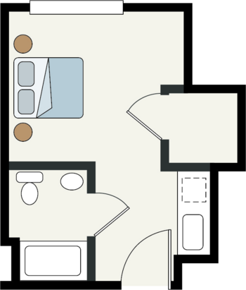 Floorplan of Discovery Commons at Spring Creek, Assisted Living, Garland, TX 1
