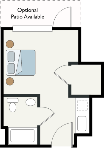 Floorplan of Discovery Commons at Spring Creek, Assisted Living, Garland, TX 3