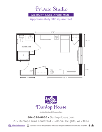 Floorplan of Dunlop House, Assisted Living, Memory Care, Colonial Heights, VA 6