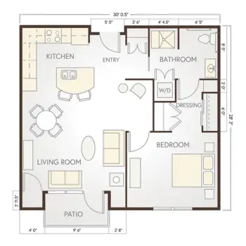 Floorplan of Heartis Suwanee, Assisted Living, Suwanee, GA 2