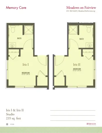 Floorplan of Meadows on Fairview, Assisted Living, Memory Care, Wyoming, MN 3
