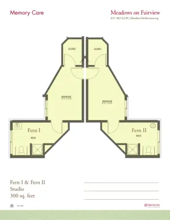 Floorplan of Meadows on Fairview, Assisted Living, Memory Care, Wyoming, MN 5