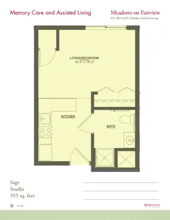 Floorplan of Meadows on Fairview, Assisted Living, Memory Care, Wyoming, MN 6