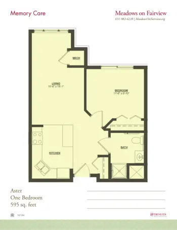 Floorplan of Meadows on Fairview, Assisted Living, Memory Care, Wyoming, MN 8