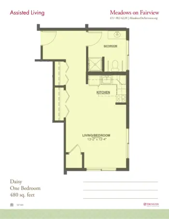 Floorplan of Meadows on Fairview, Assisted Living, Memory Care, Wyoming, MN 9