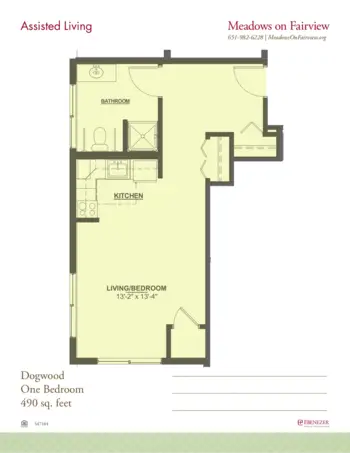 Floorplan of Meadows on Fairview, Assisted Living, Memory Care, Wyoming, MN 10