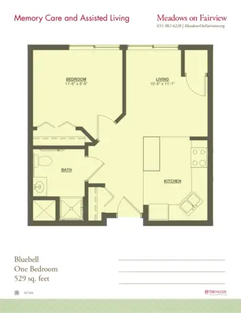 Floorplan of Meadows on Fairview, Assisted Living, Memory Care, Wyoming, MN 13