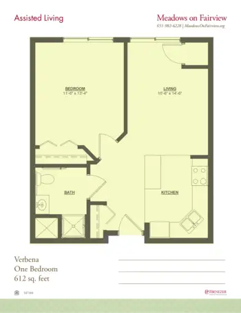 Floorplan of Meadows on Fairview, Assisted Living, Memory Care, Wyoming, MN 16