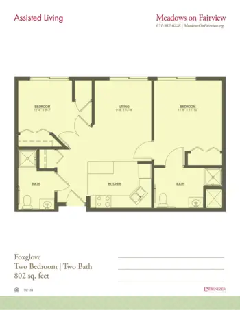 Floorplan of Meadows on Fairview, Assisted Living, Memory Care, Wyoming, MN 19