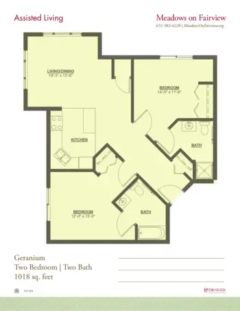 Floorplan of Meadows on Fairview, Assisted Living, Memory Care, Wyoming, MN 20