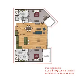 Floorplan of Mission Chateau Senior Living Community, Assisted Living, Prairie Village, KS 7