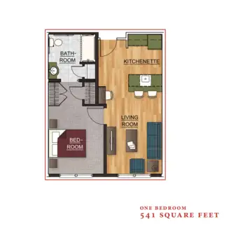 Floorplan of Mission Chateau Senior Living Community, Assisted Living, Prairie Village, KS 10