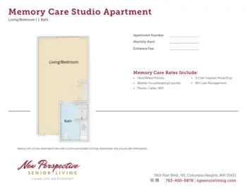 Floorplan of New Perspective Columbia Heights, Assisted Living, Memory Care, Columbia Heights, MN 4