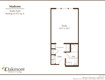 Floorplan of Oakmont of Fair Oaks, Assisted Living, Fair Oaks, CA 5