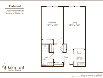 Floorplan of Oakmont of Fair Oaks, Assisted Living, Fair Oaks, CA 9