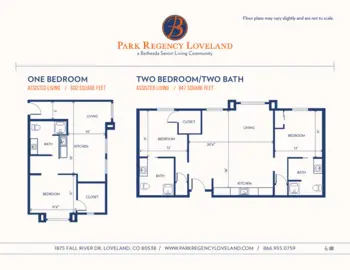 Floorplan of Park Regency Loveland, Assisted Living, Loveland, CO 4