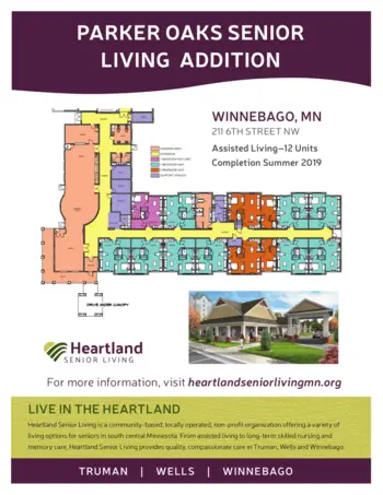 Floorplan of Parker Oaks Senior Living, Assisted Living, Winnebago, MN 1