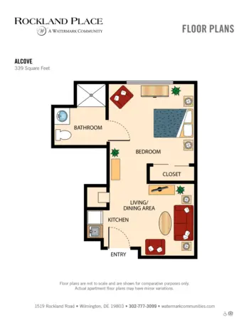 Floorplan of Rockland Place, Assisted Living, Wilmington, DE 3