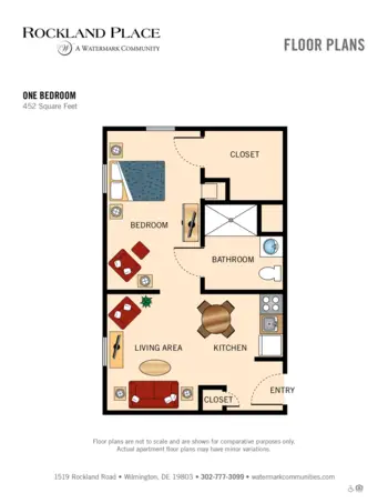 Floorplan of Rockland Place, Assisted Living, Wilmington, DE 4