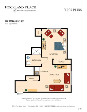 Floorplan of Rockland Place, Assisted Living, Wilmington, DE 5