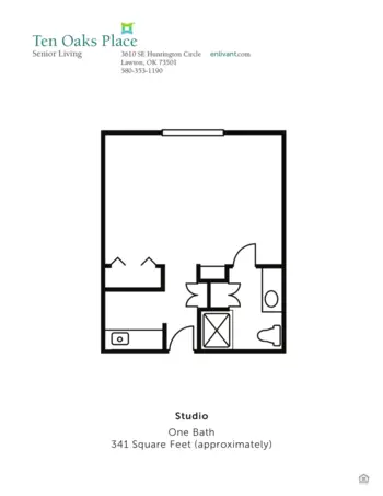 Floorplan of Ten Oaks Place, Assisted Living, Memory Care, Lawton, OK 1
