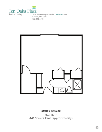 Floorplan of Ten Oaks Place, Assisted Living, Memory Care, Lawton, OK 2