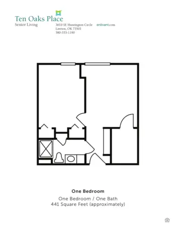 Floorplan of Ten Oaks Place, Assisted Living, Memory Care, Lawton, OK 3