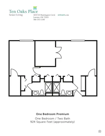 Floorplan of Ten Oaks Place, Assisted Living, Memory Care, Lawton, OK 4