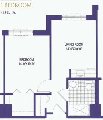 Floorplan of The Pointe at Kilpatrick, Assisted Living, Crestwood, IL 1