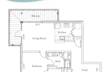 Floorplan of The Village at the Woodlands Waterway, Assisted Living, The Woodlands, TX 1