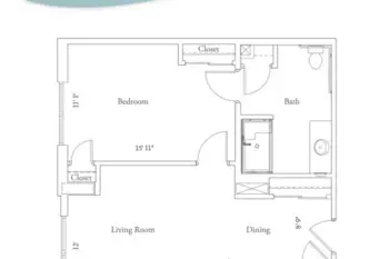 Floorplan of The Village at the Woodlands Waterway, Assisted Living, The Woodlands, TX 17