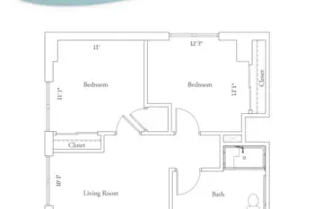 Floorplan of The Village at the Woodlands Waterway, Assisted Living, The Woodlands, TX 19