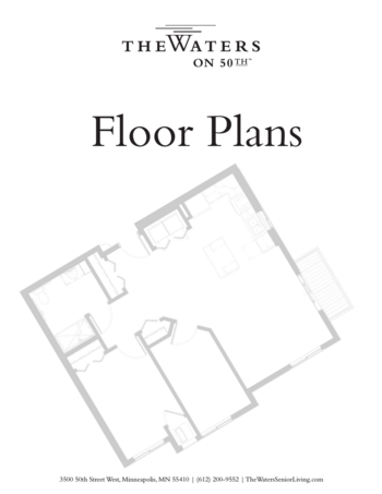Floorplan of The Waters on 50th, Assisted Living, Memory Care, Minneapolis, MN 1