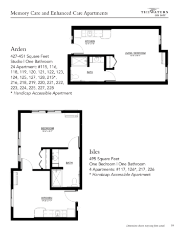 Floorplan of The Waters on 50th, Assisted Living, Memory Care, Minneapolis, MN 13