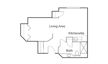 Floorplan of Aldea Green, Assisted Living, Brandon, FL 2