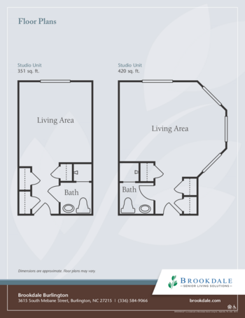 Floorplan of Brookdale Burlington Assisted Living, Assisted Living, Burlington, NC 2