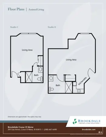Floorplan of Brookdale Coeur D'Alene, Assisted Living, Memory Care, Coeur D Alene, ID 4