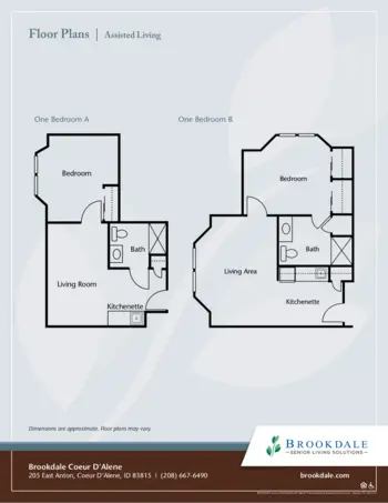 Floorplan of Brookdale Coeur D'Alene, Assisted Living, Memory Care, Coeur D Alene, ID 5