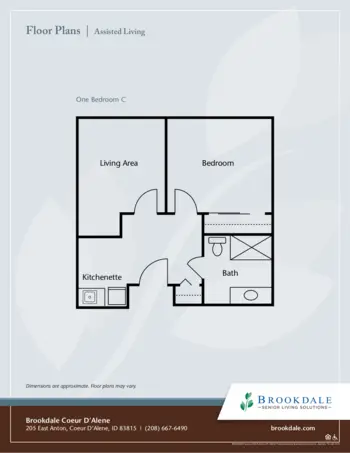 Floorplan of Brookdale Coeur D'Alene, Assisted Living, Memory Care, Coeur D Alene, ID 6
