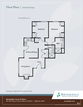 Floorplan of Brookdale Coeur D'Alene, Assisted Living, Memory Care, Coeur D Alene, ID 7