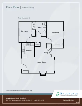 Floorplan of Brookdale Coeur D'Alene, Assisted Living, Memory Care, Coeur D Alene, ID 8
