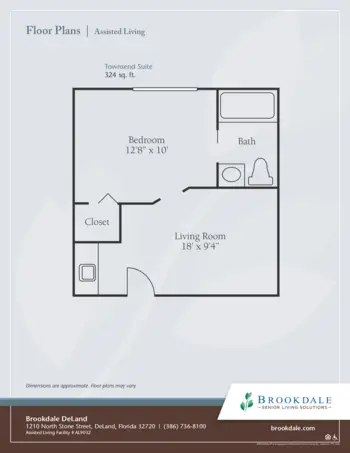 Floorplan of Brookdale Deland, Assisted Living, Deland, FL 2