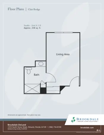Floorplan of Brookdale Deland, Assisted Living, Deland, FL 5