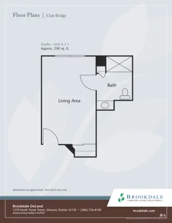 Floorplan of Brookdale Deland, Assisted Living, Deland, FL 6