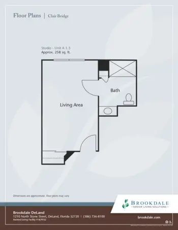 Floorplan of Brookdale Deland, Assisted Living, Deland, FL 8