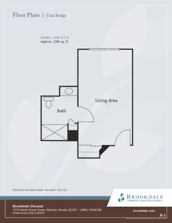Floorplan of Brookdale Deland, Assisted Living, Deland, FL 9