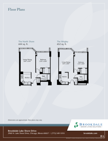 Floorplan of Brookdale Lake Shore Drive, Assisted Living, Chicago, IL 2